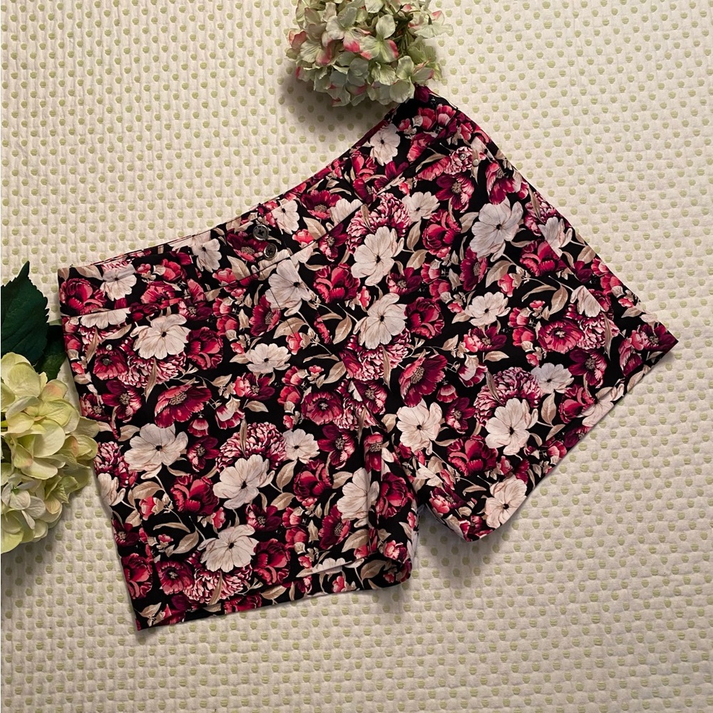 White House Black Market Floral Shorts
